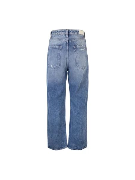Jeansy Icon Denim z wysoką talią niebieskie