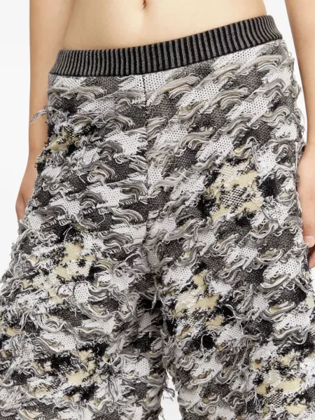 Pantaloni scurți Diesel din jacard gri