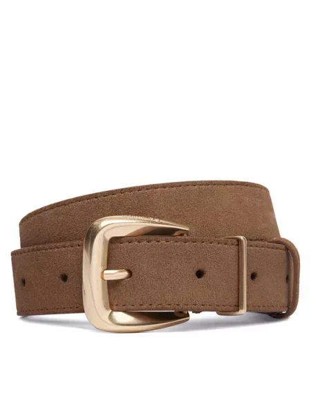 Calvin Klein Diržas Hw End Tip Buckle Suede ruda