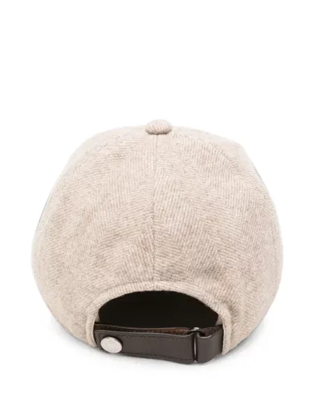 Șapcă Jacob Cohën cu broderie cu model herringbone
