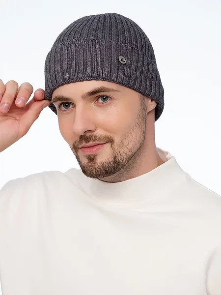 Шапка Luckylook серая