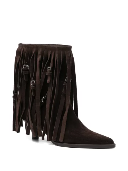 Botine Chuckies din piele de căprioară maro