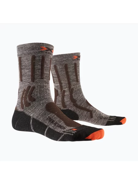 Шкарпетки X-Socks Trek X Linen melange/orange/black чорні