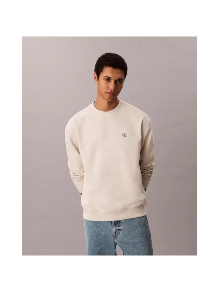 Bluza Calvin Klein Monogram kremowy L biały