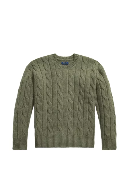 Șosete Polo Ralph Lauren cu broderie în carouri de flanelă verde