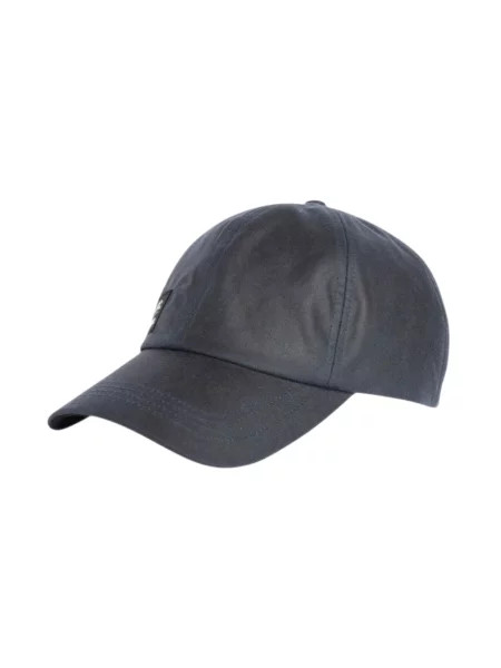 Czapka z daszkiem Barbour niebieska