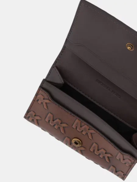 Кожаный кошелек Michael Kors коричневый