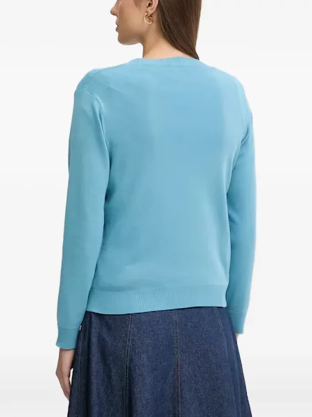 Pulover Benetton cu decolteu rotund albastru