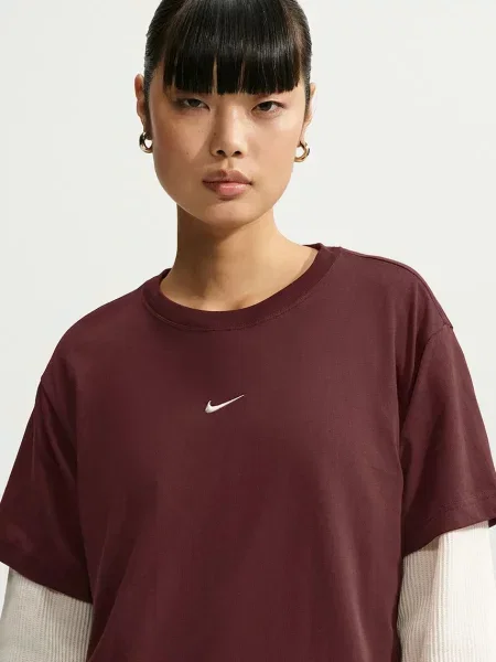 Nike Sportswear T-shirt oversize Classic brązowa