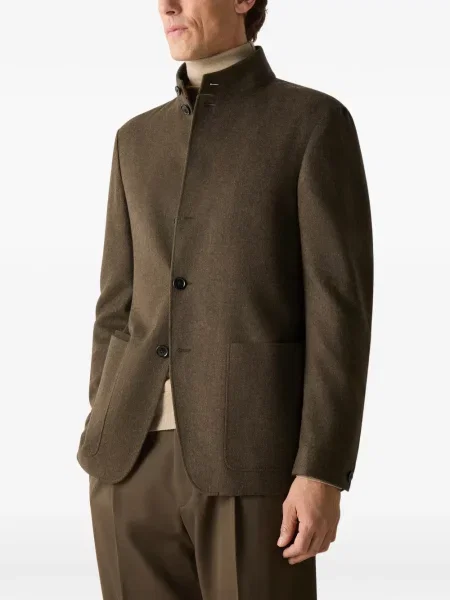 Geacă Zegna din cașmir verde