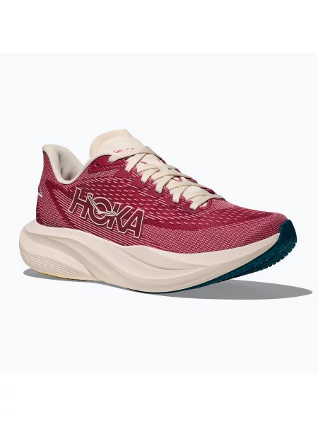 Дамски обувки за бягане HOKA Mach 7 lingonberry/cranberry винено червено