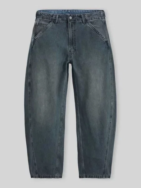 Jeansy o kroju baggy z czystej bawełny Levi's niebieskie