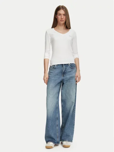 Guess Jeans Пуловер Светлосив