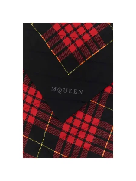 Szal Alexander Mcqueen w kratę pikowana