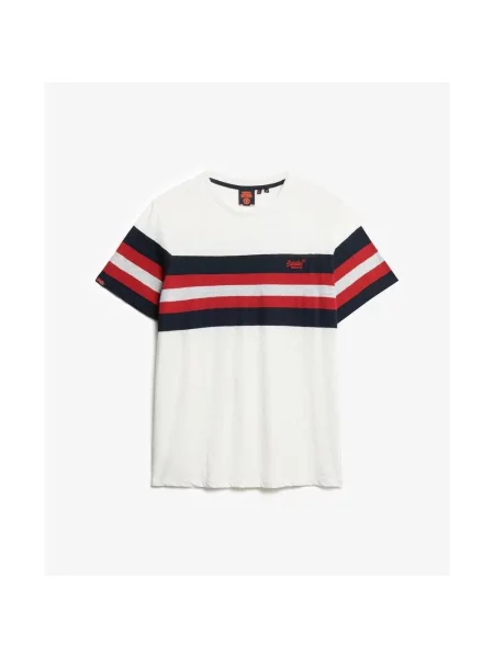 Koszulka Superdry Essential Stripe biała
