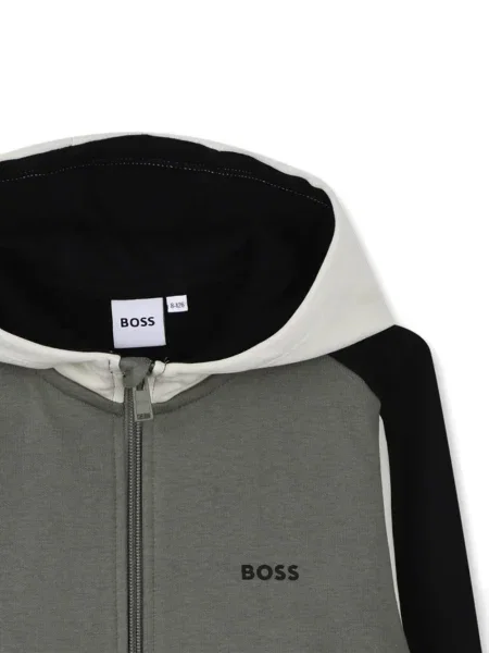 Bluza z kapturem dziecięca Bosswear zielona