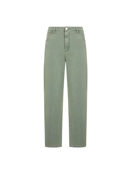 Jeansy straight leg Alberta Ferretti niebieskie