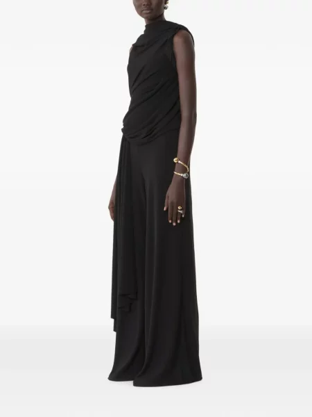 Salopetă Lanvin asimetrică drapată negru