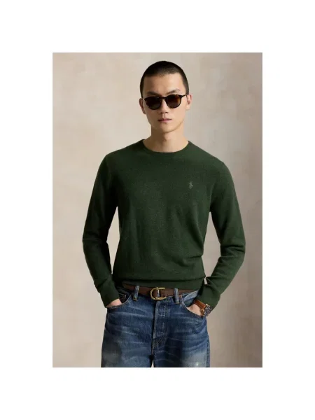 Sweter Polo Ralph Lauren wełniany zielony
