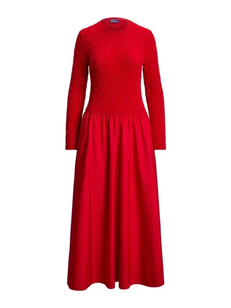 Polo Ralph Lauren Obleka rdeča