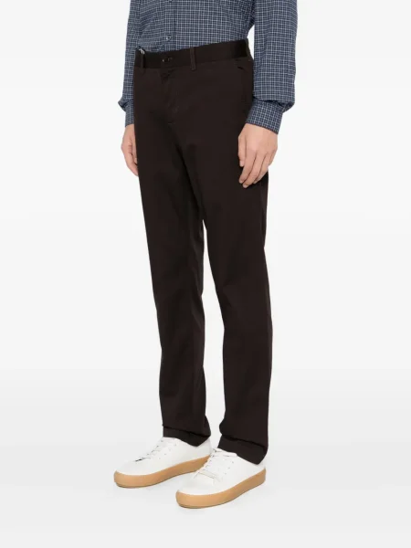 Kalhoty Lacoste s autogramem hnědé