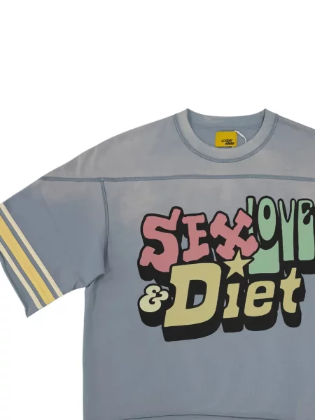 Tricou Diet Starts Monday cu imagine albastru
