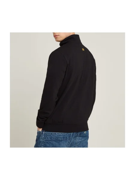 Sveter G-star Raw na polovičný zips čierna