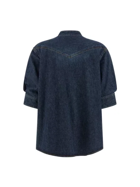 Dzianinowy sweter Sacai niebieski