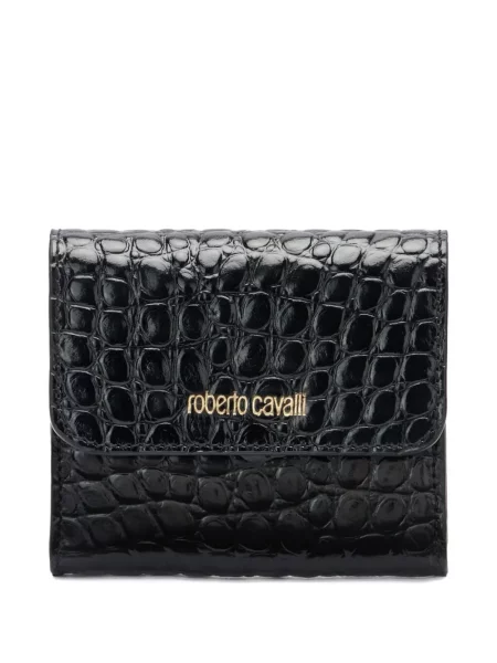 Портмоне Roberto Cavalli с автограф черно