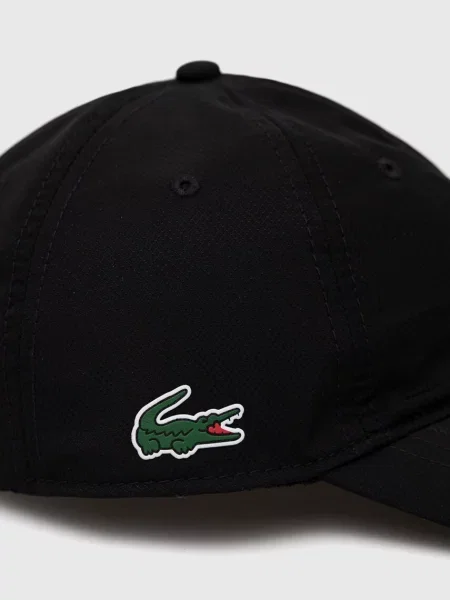 Шапка Lacoste однотонна чорний