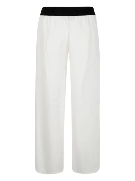 Pantaloni Maria Calderara alb