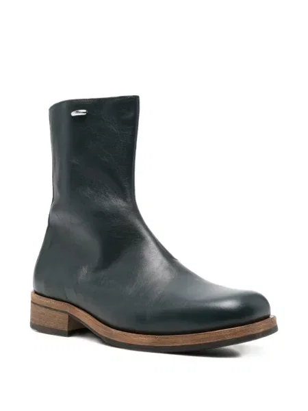 Botine Our Legacy din piele albastru