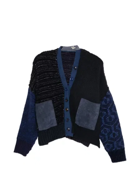 Cardigan Essensi de lână albastru
