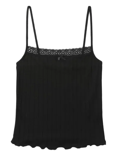 Top Bapy By *a Bathing Ape® din dantelă negru