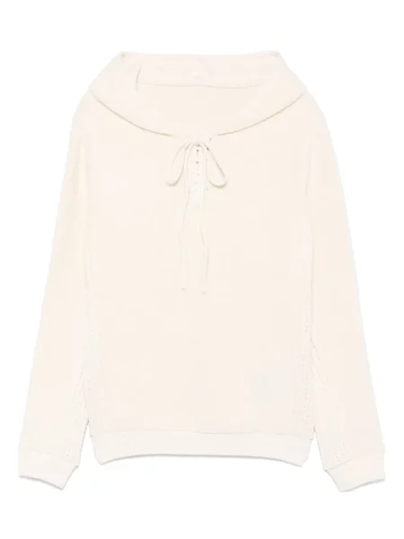 Суичър с качулка Isa Boulder с връзки с дантела