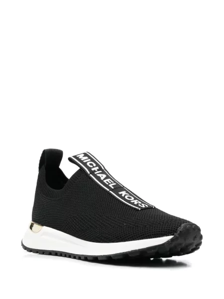 Pletené slip on tenisky Michael Michael Kors s potiskem černé