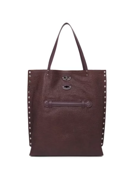 Geantă shopper Zanellato din piele maro