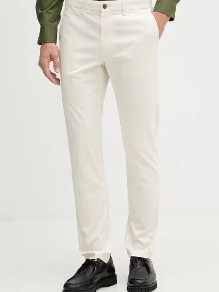 Tommy Hilfiger spodnie chinos z beżowe