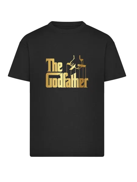 Merchcode Tričko The Godfather zlatá černá