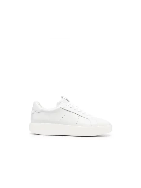 Sneakersy Santoni skórzane białe