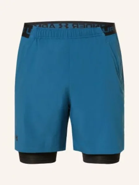 Under Armour Tréninkové Šortky 2 V 1 Ua Vanish modrá černá