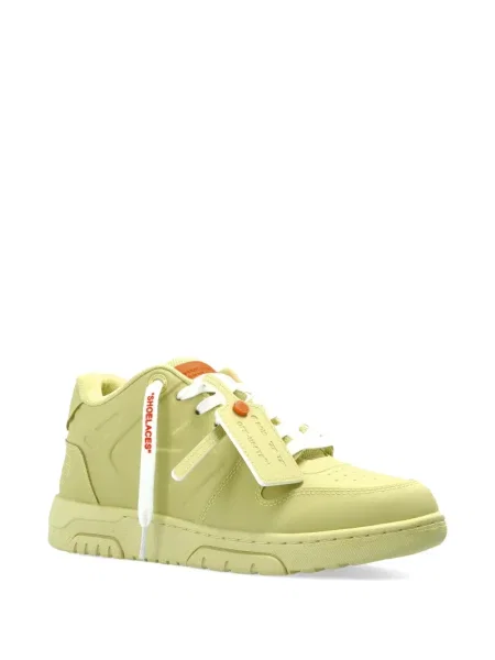 Sneakerși Off-white din piele alb