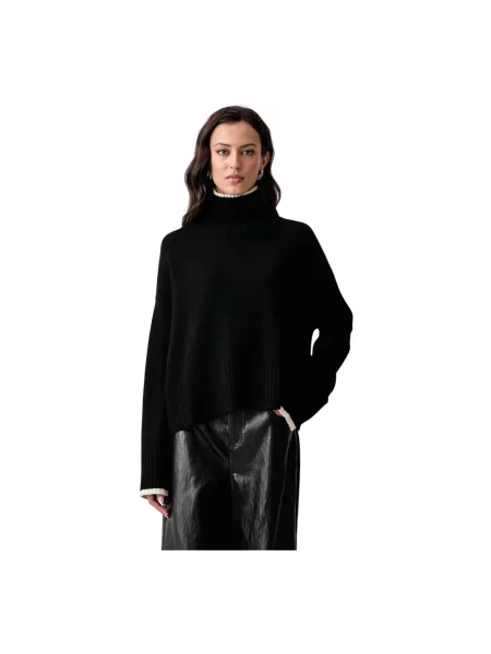 Sweter Pinko wełniany czarny