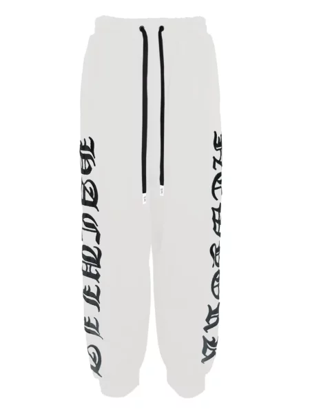 Pantaloni de jogging Haculla cu broderie alb