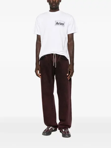 Tricou Aries cu imagine alb