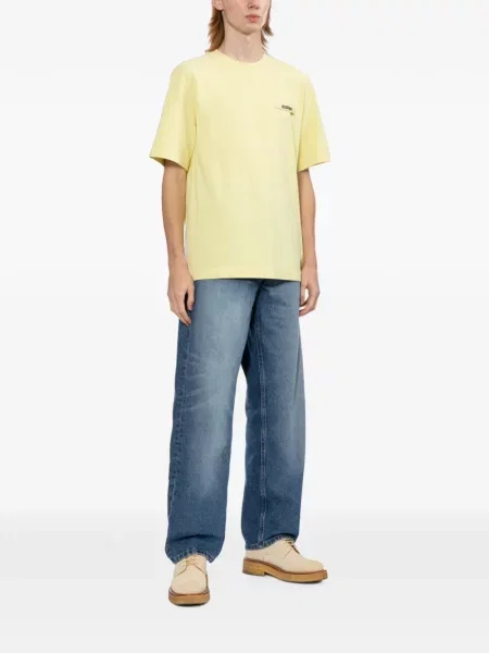 Tricou Jacquemus cu autograf galben