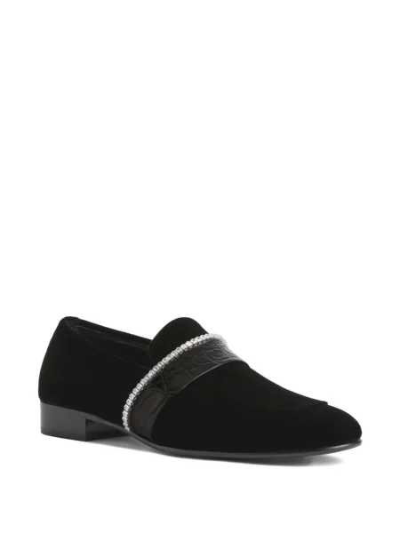 Loaferice Giuseppe Zanotti s printom crna