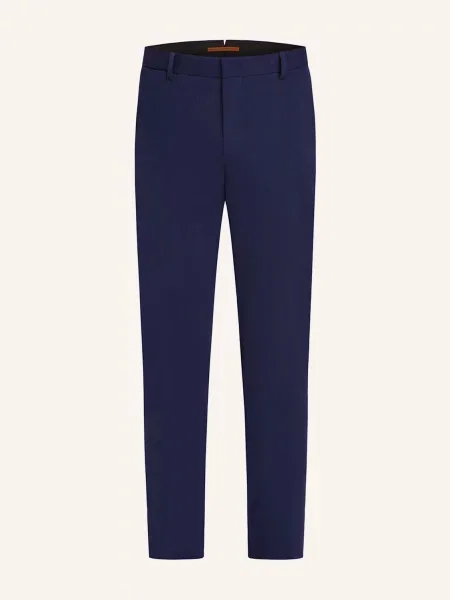 Zegna Chino Kalhoty Slim Fit modrá