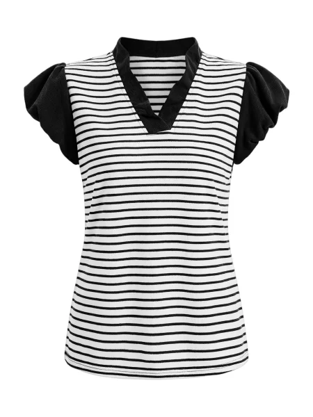 Imily Bela Tricou negru alb