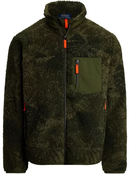 Șapcă Polo Ralph Lauren cu dungi din fleece verde